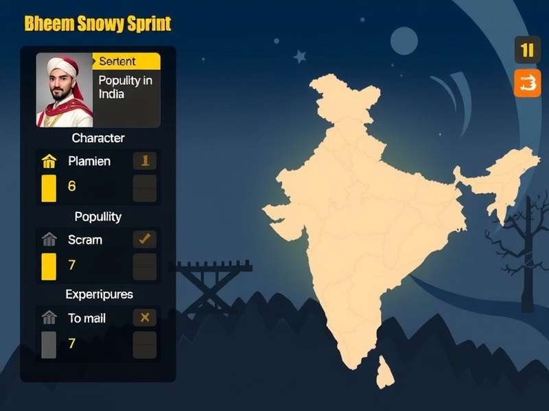 Bheem S Snowy Sprint character selection screen